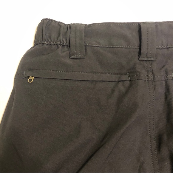 Black Cargo Shorts Zipper Pockets - 30 - Picture 6 of 9